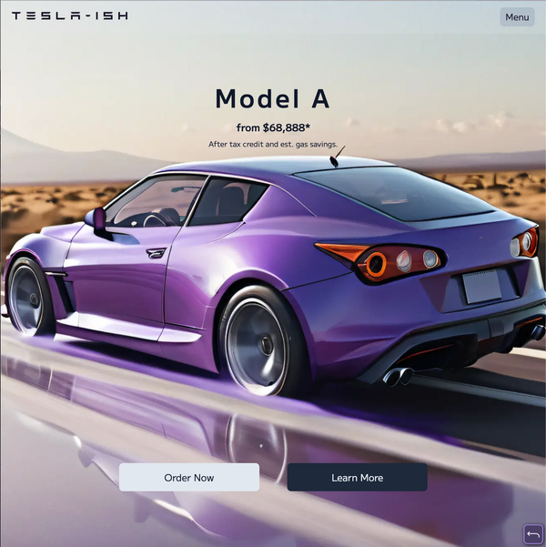 Building a Modern Tesla Website Mockup