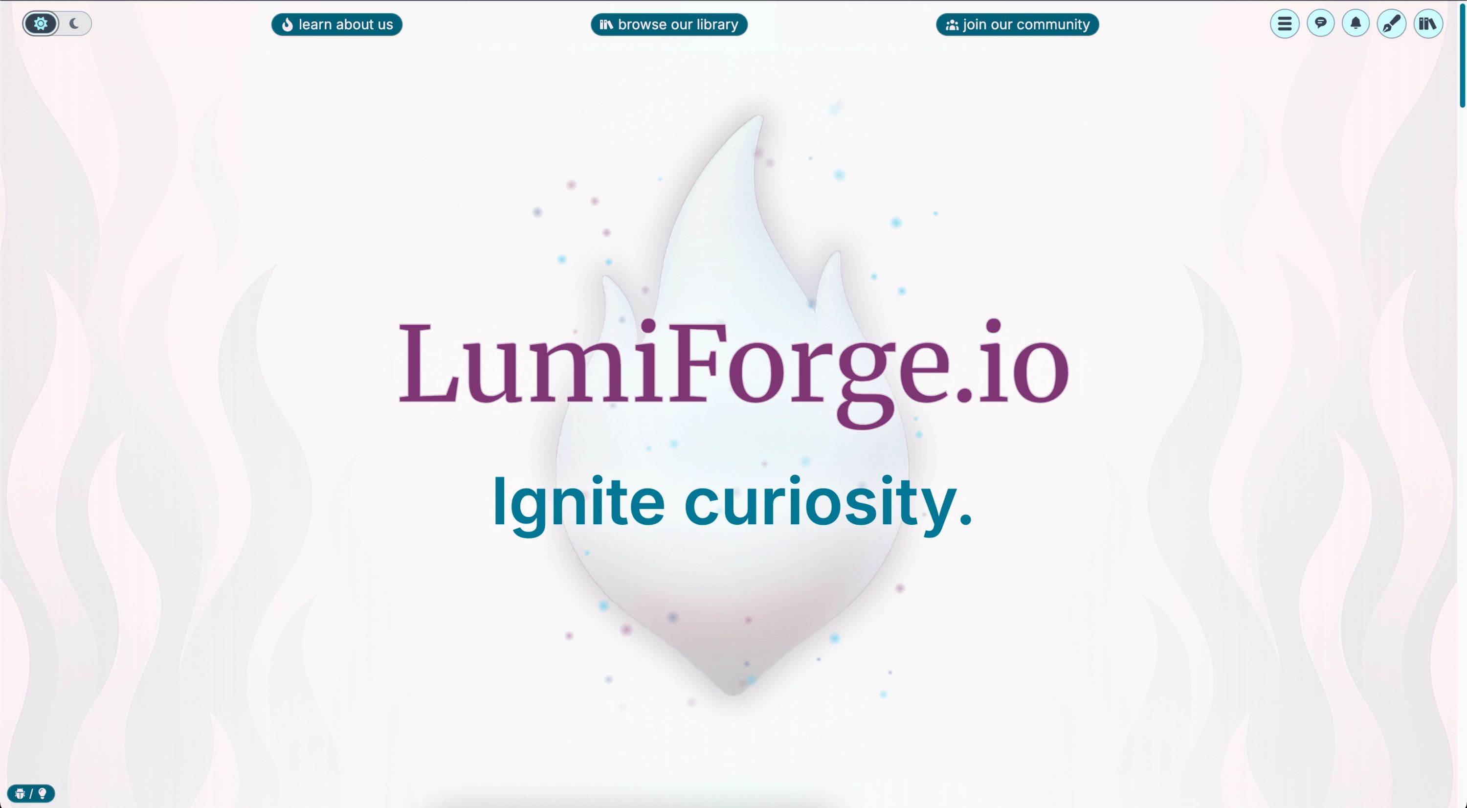 Lumiforge dashboard