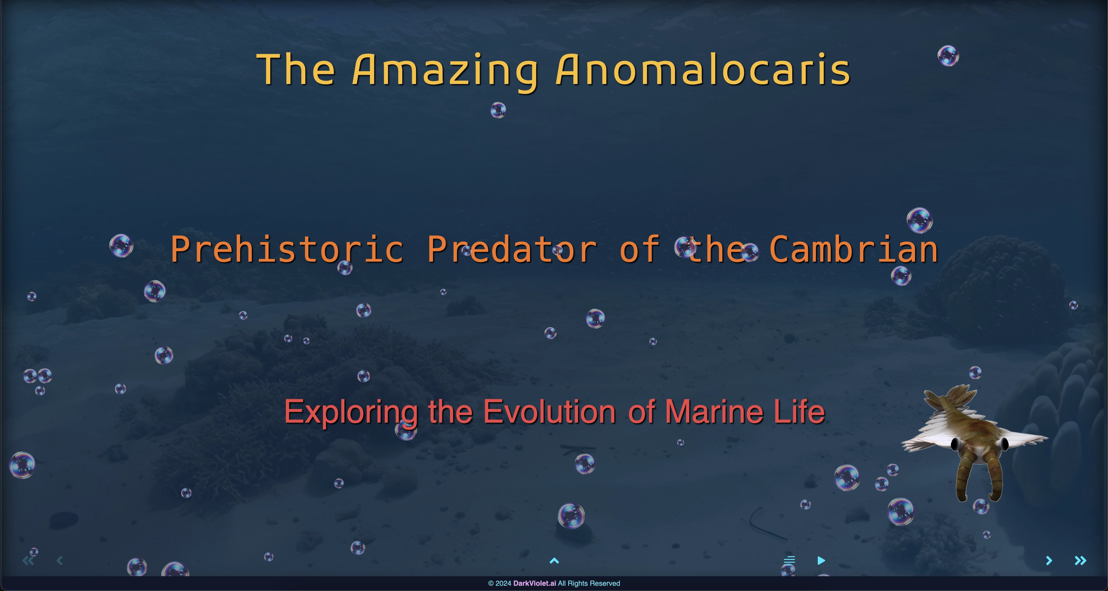 Anomalocaris Title Slide