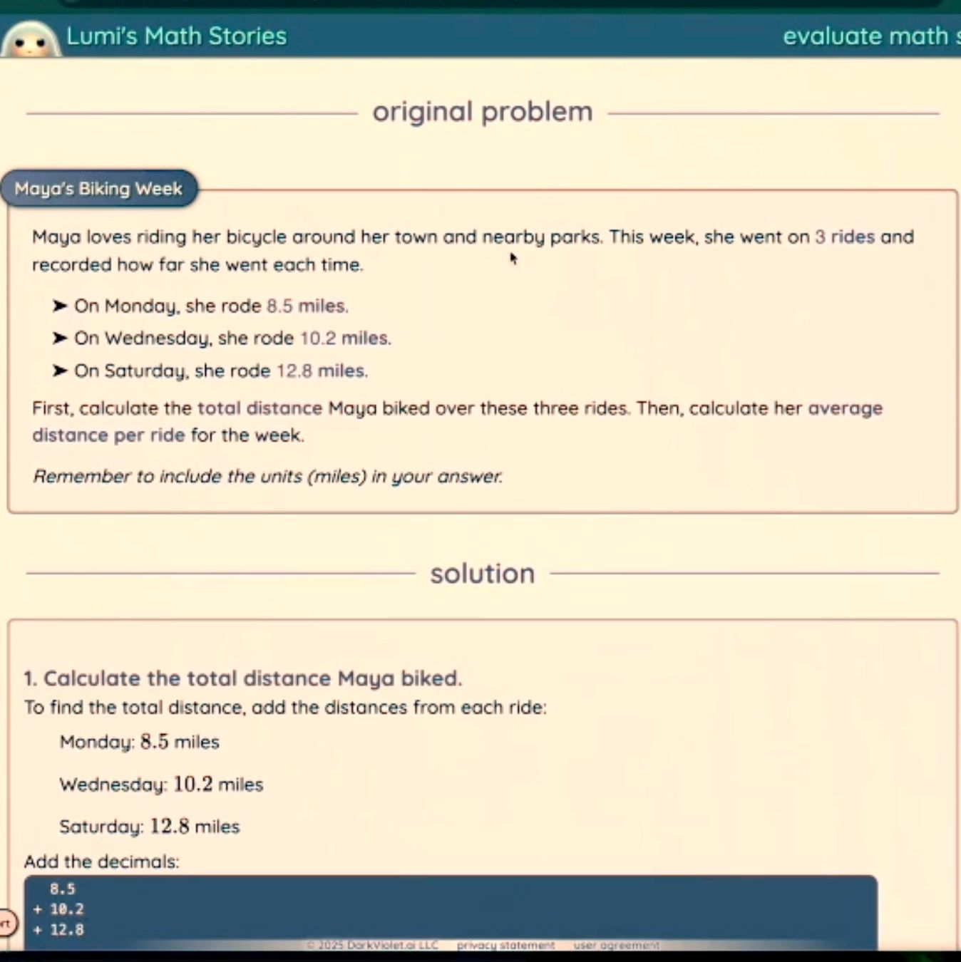 Learn with Lumi personalized problem creation