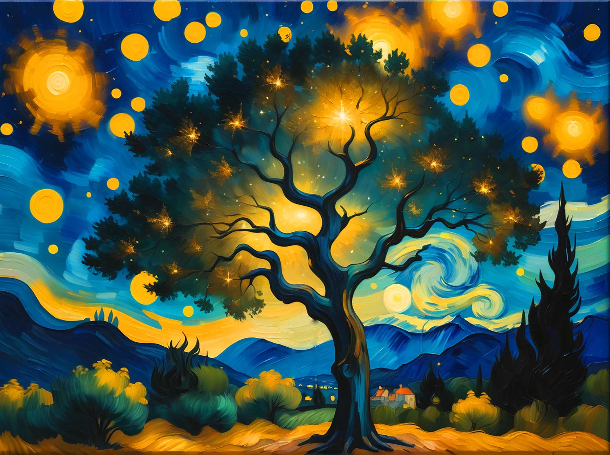 Lumi's Swirling and Glowing Night
