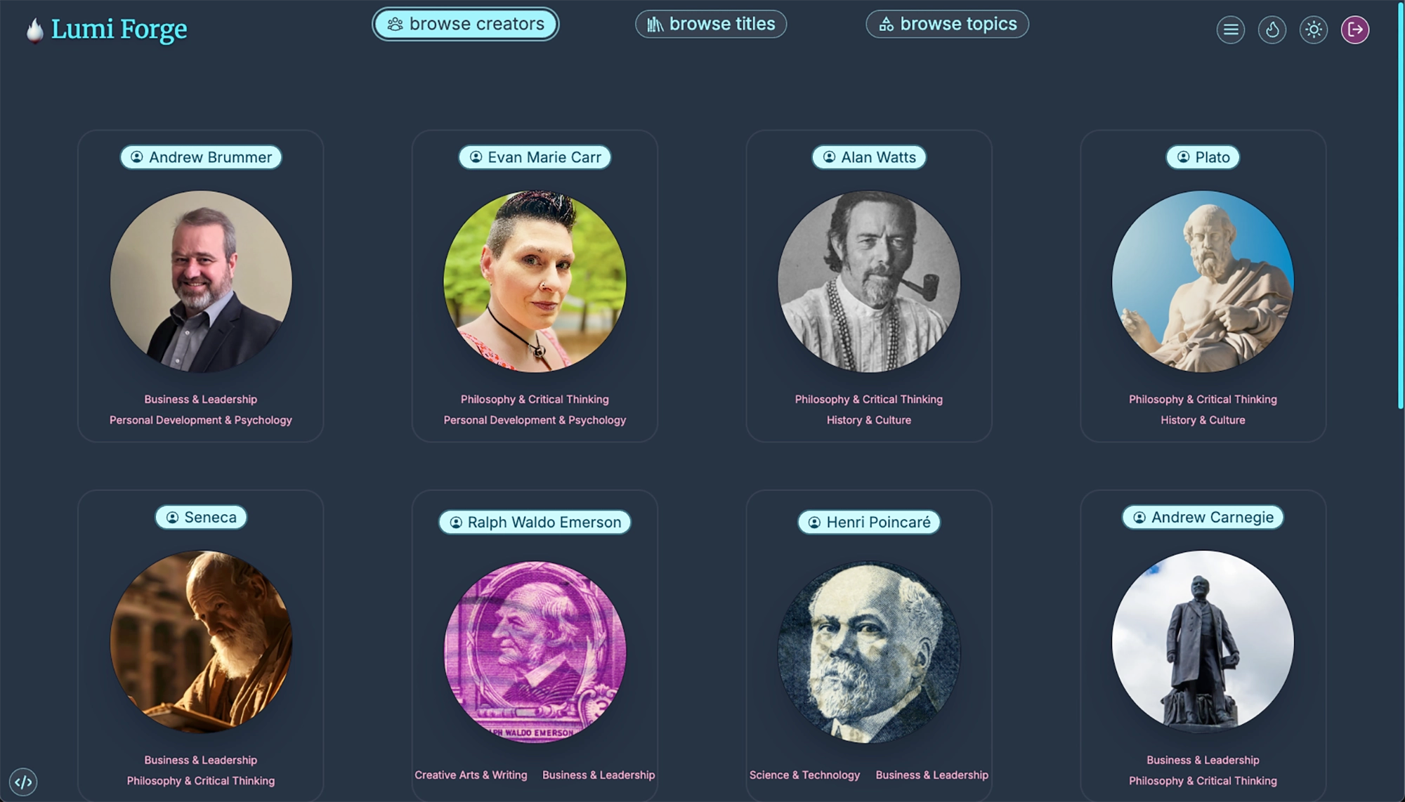 The Lumi Forge Creator Library