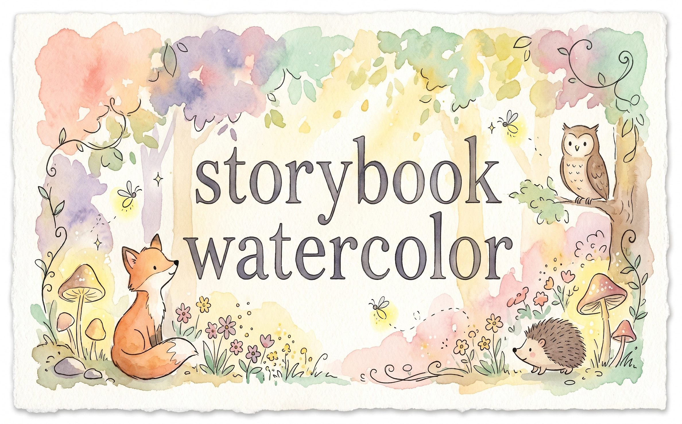storybook watercolor