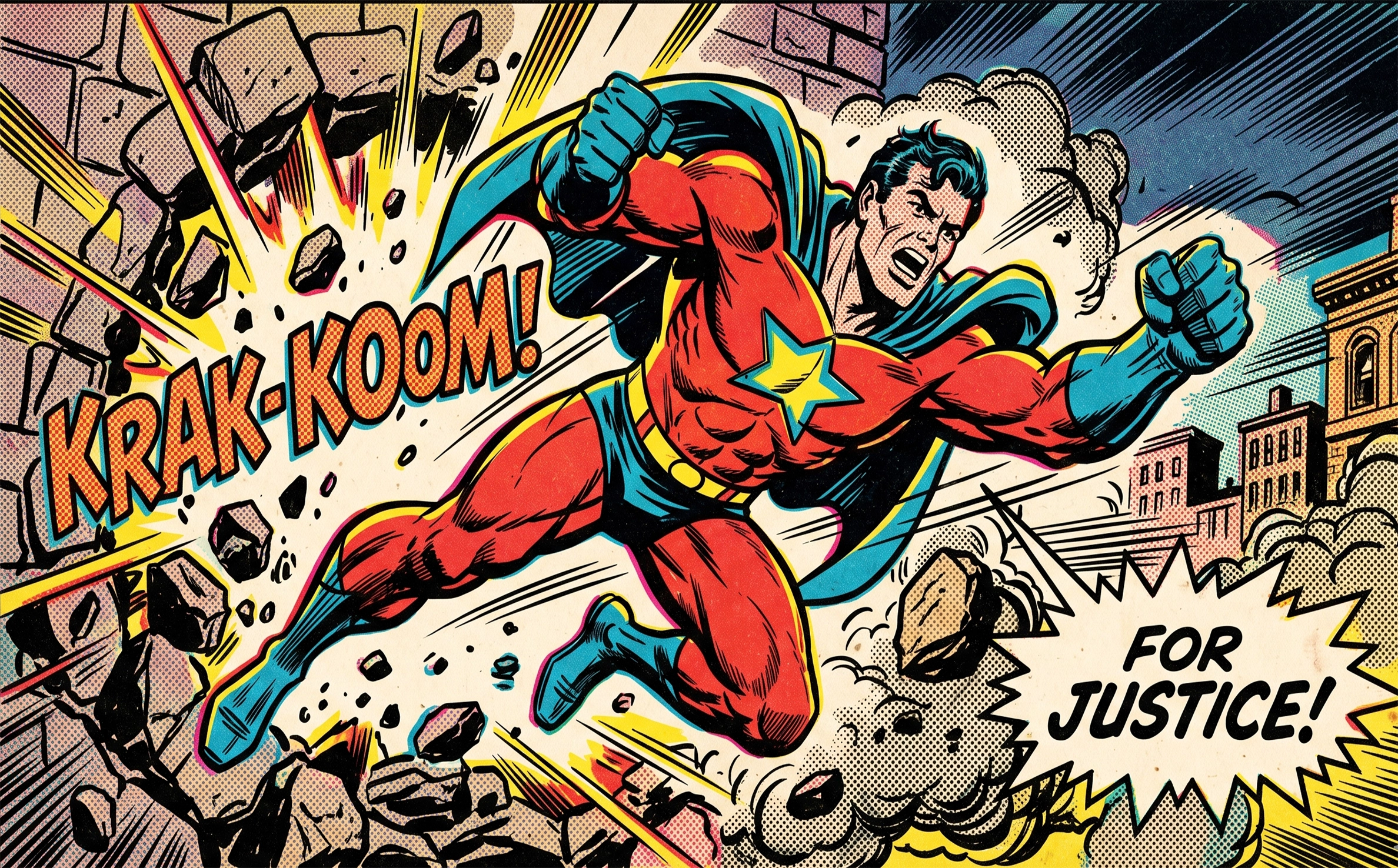 vintage comic book